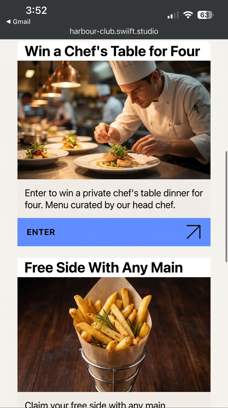 Mockup: Win something real